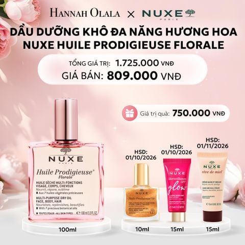  E607: DEAL 1: DẦU DƯỠNG KHÔ ĐA NĂNG NUXE HUILE PRODIGIEUSE MULTI-PURPOSE DRY OIL 100ML (CHỌN HƯƠNG) - [GIAO HÀNG TỪ 03/10] 