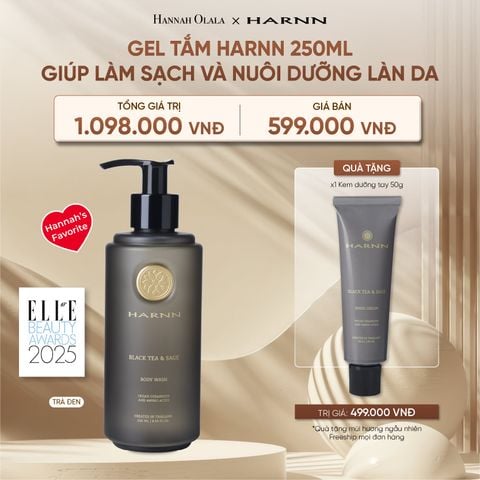  DEAL 29: GEL TẮM HARNN 250ML GIÚP LÀM SẠCH VÀ NUÔI DƯỠNG LÀN DA 