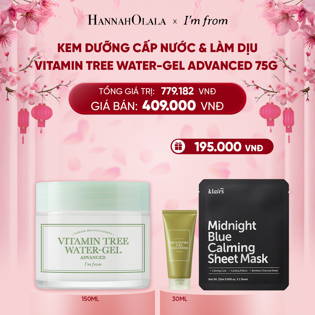  A1744_ DEAL 2 : I'M FROM KEM DƯỠNG VITAMIN TREE WATER-GEL ADVANCED 75G 