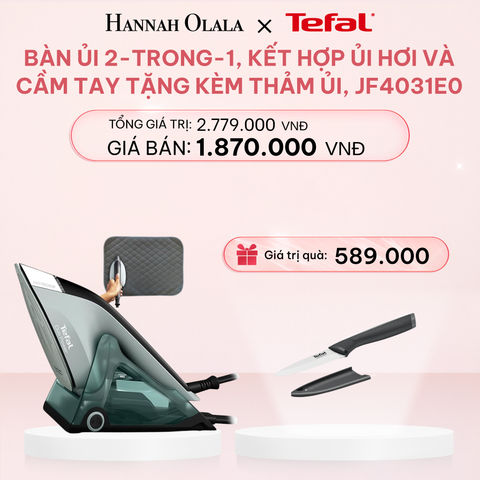  E68_DEAL 2: BÀN ỦI 2-TRONG-1, KẾT HỢP ỦI HƠI VÀ CẦM TAY TẶNG KÈM THẢM ỦI, JF4031E0 