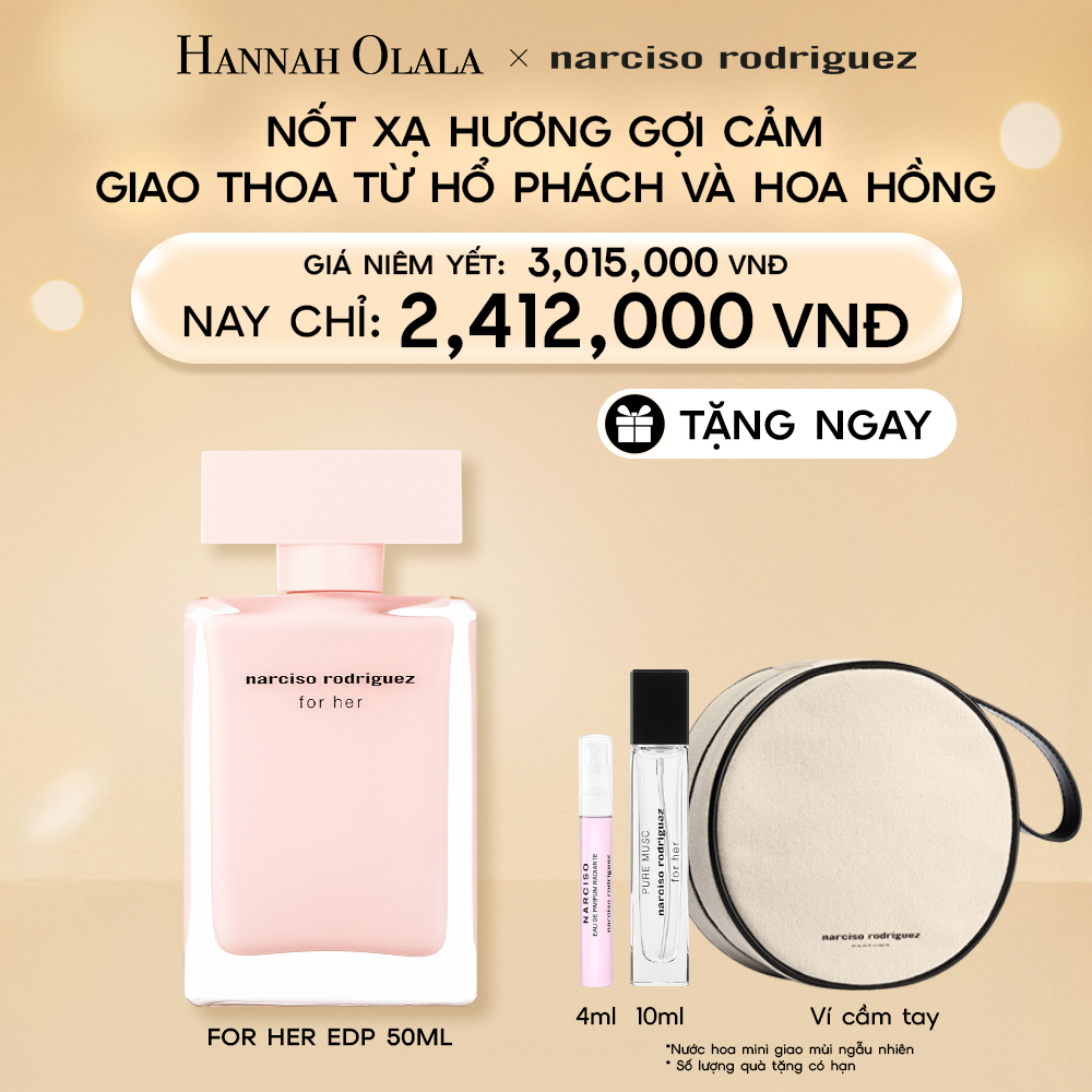  E36_DEAL 2: NƯỚC HOA NỮ NARCISO RODRIGUEZ FOR HER EAU DE PARFUM 50ML 