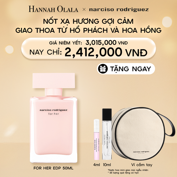  E36_DEAL 2: NƯỚC HOA NỮ NARCISO RODRIGUEZ FOR HER EAU DE PARFUM 50ML 