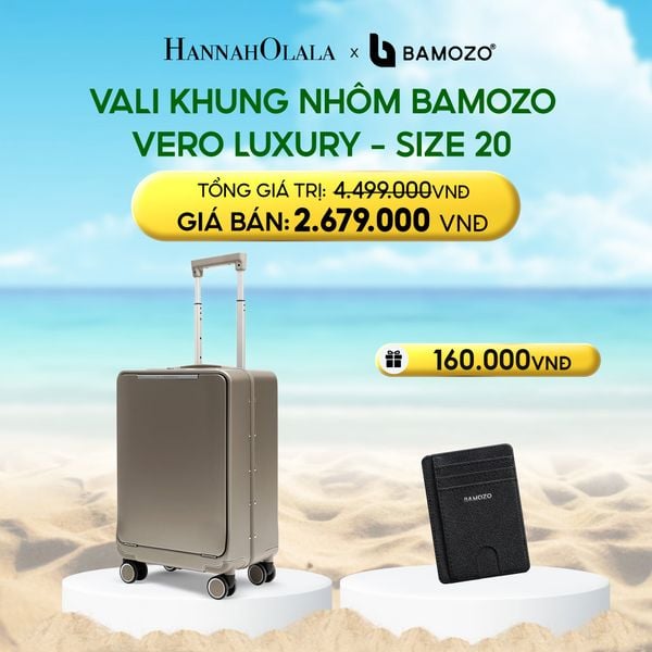  DEAL 5: VALI DOANH NHÂN BAMOZO VERO KHUNG NHÔM CAO CẤP (TẶNG VÍ THẺ DA CARD HOLDER BAMOZO) 