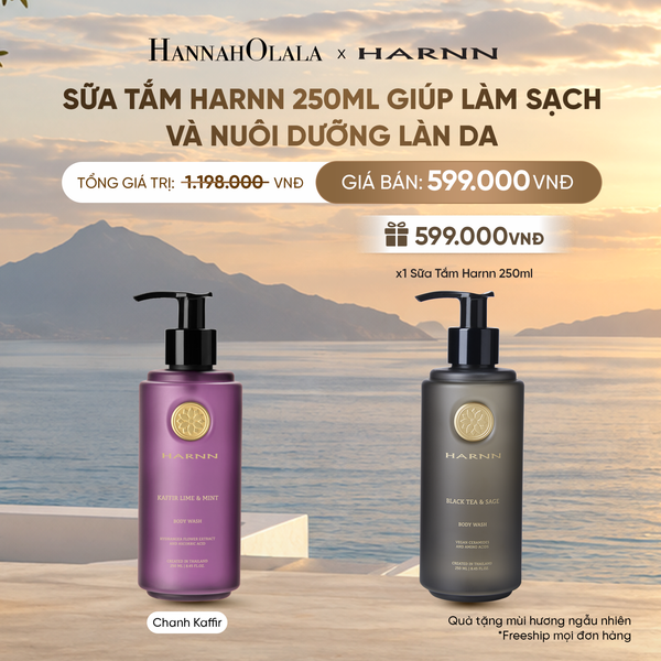  SỮA TẮM HARNN 250ML GIÚP LÀM SẠCH VÀ NUÔI DƯỠNG LÀN DA 