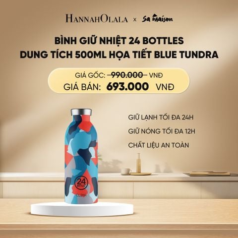  DEAL 1: BÌNH GIỮ NHIỆT 24 BOTTLES DUNG TÍCH 500ML HỌA TIẾT 