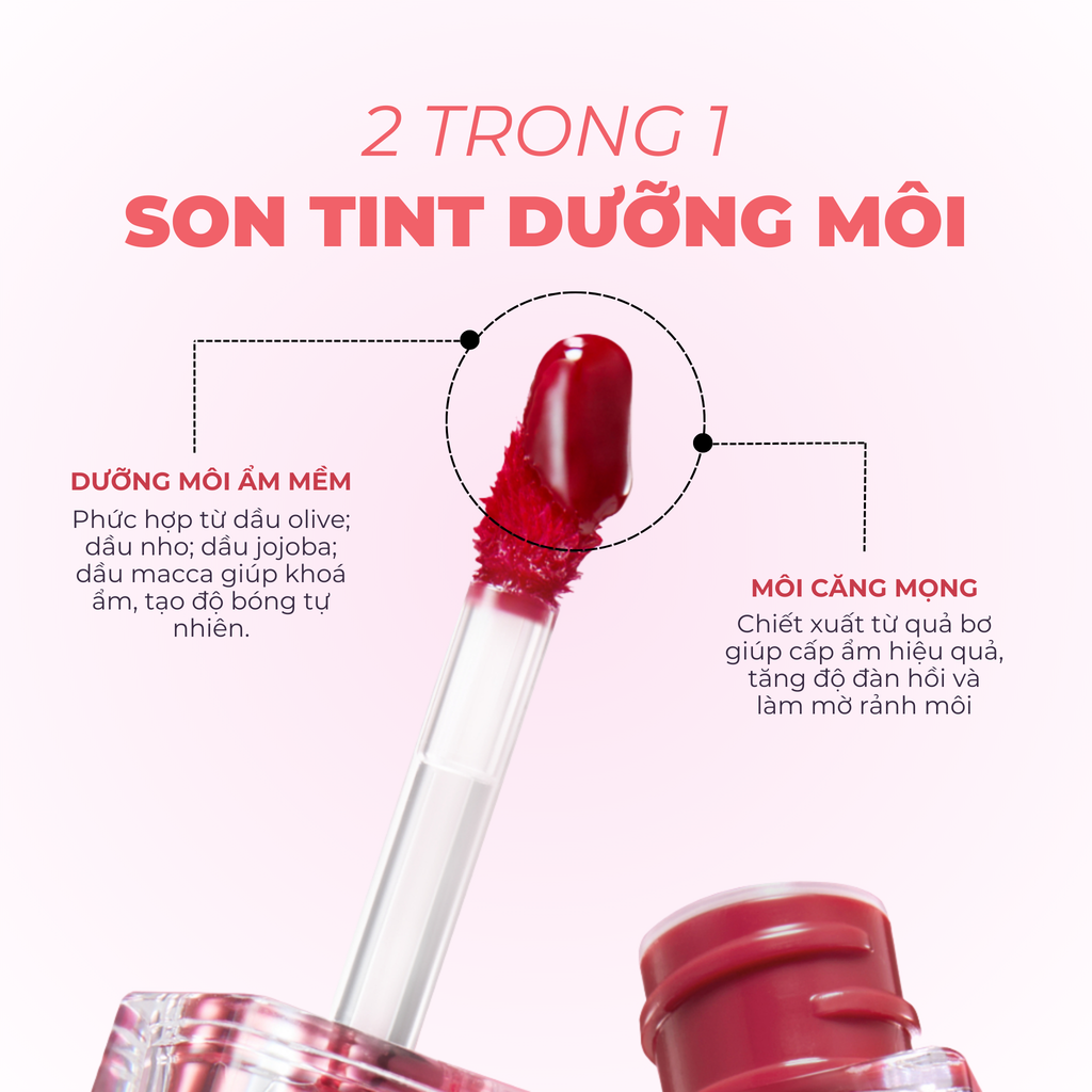  DEAL 5 - SON TINT TIRTIR CĂNG BÓNG BỀN MÀU WATERISM GLOW TINT 4G 