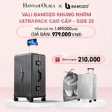  E52_DEAL 4: VALI BAMOZO KHUNG NHÔM ULTRAPACK CAO CẤP (TẶNG BỌC VALI CC TRONG SUỐT + TÚI ĐỰNG GIÀY) 