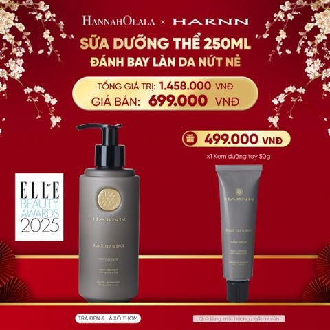  DEAL 2. SỮA DƯỠNG THỂ HARNN 250ML ĐÁNH BAY LÀN DA NỨT NẺ 