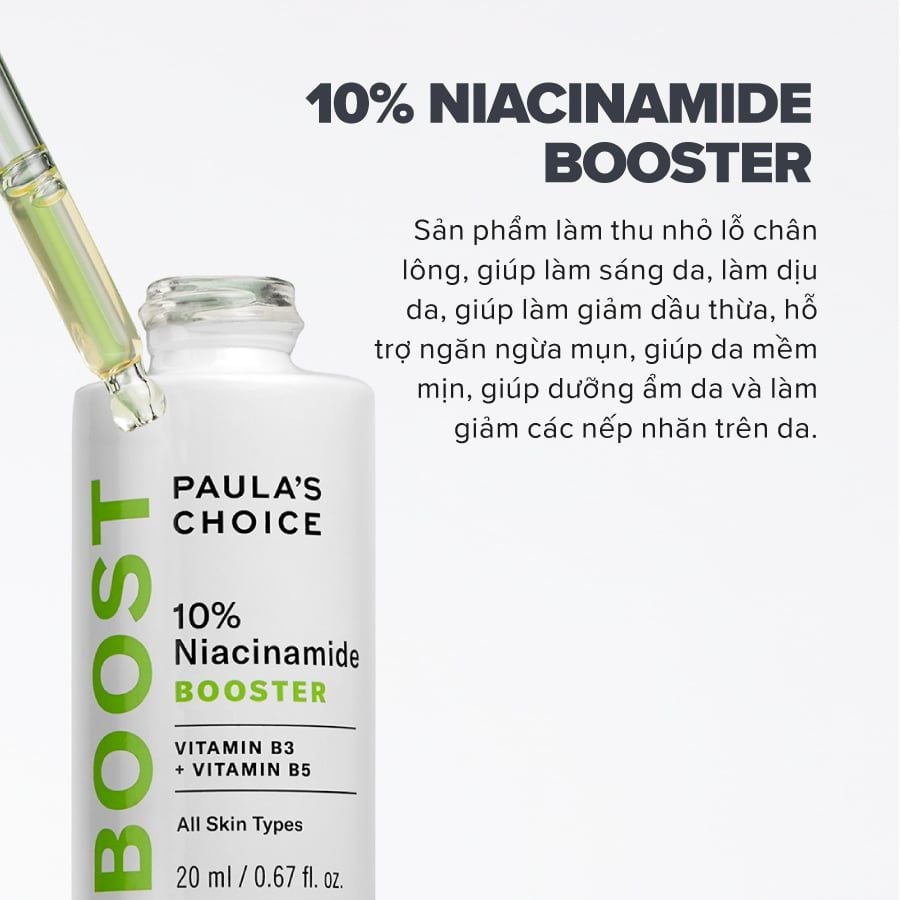  DEAL 5: TINH CHẤT THU NHỎ LỖ CHÂN LÔNG VÀ LÀM SÁNG DA 10% NIACINAMIDE 20ML 
