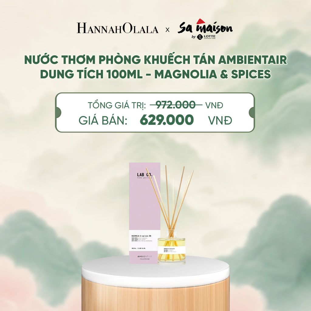  NƯỚC THƠM PHÒNG KHUẾCH TÁN AMBIENTAIR, DUNG TÍCH 100ML - DEAL 3 - A1768 
