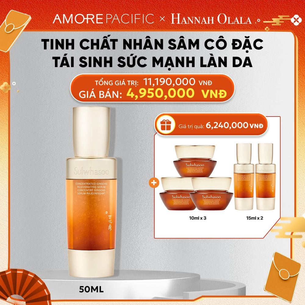  DEAL 2: TINH CHẤT NHÂN SÂM CÔ ĐẶC CONCENTRATED GINSENG REJUVENATING SERUM 50ML 
