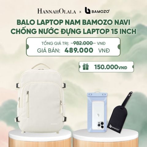  BALO LAPTOP NAM BAMOZO NAVI ĐA NĂNG CHỐNG NƯỚC ĐỰNG LAPTOP 15 INCH CÓ NGĂN ĐỰNG GIÀY ĐI LÀM CÔNG TÁC (TAG THẺ DA CHỐNG THẤT LẠC + TÚI ĐỰNG ĐIỆN THOẠI CHỐNG NƯỚC) - A738 