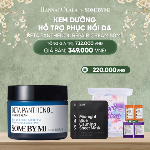  DEAL 2: KEM DƯỠNG ẨM VÀ PHỤC HỒI DA SOME BY MI BETA PANTHENOL 50ML 