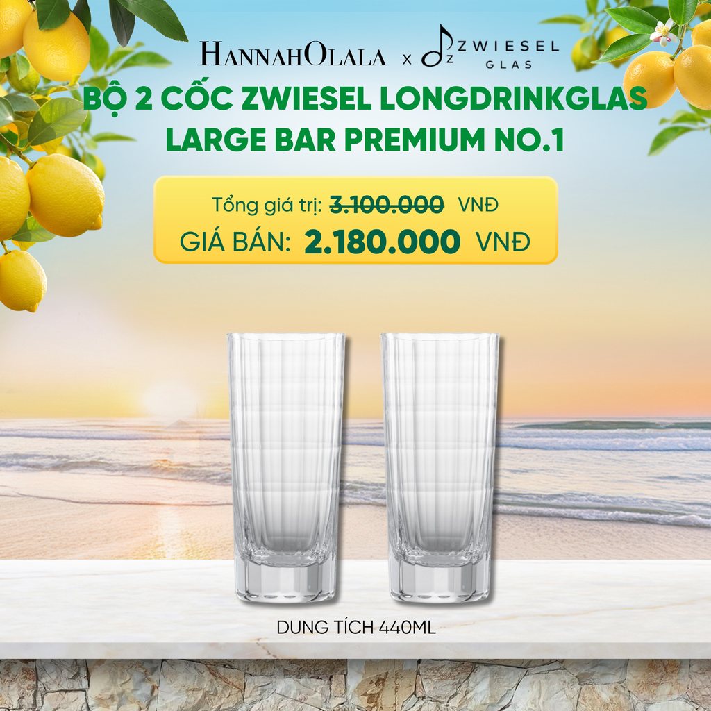  BỘ 2 CỐC ZWIESEL LONGDRINKGLAS - A2154 
