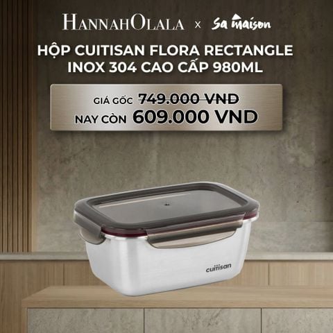  DEAL 2: HỘP INOX CAO CẤP CUITISAN FLORA RECTANGLE 
