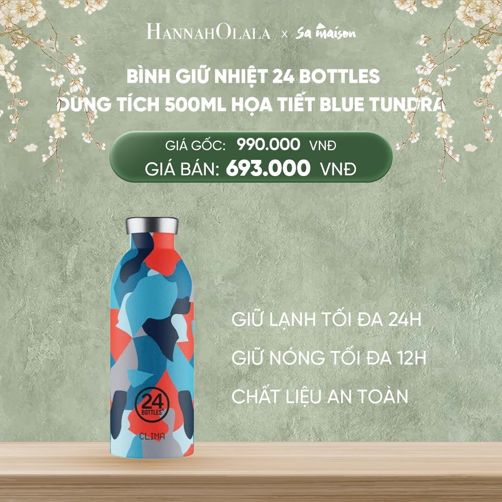  DEAL 1: BÌNH GIỮ NHIỆT 24 BOTTLES DUNG TÍCH 500ML HỌA TIẾT 