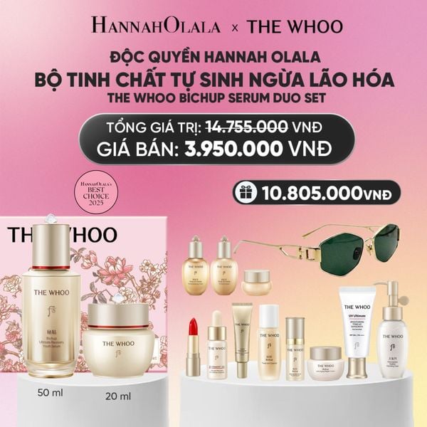  ĐỘC QUYỀN HANNAH OLALA - BỘ TINH CHẤT TỰ SINH NGỪA LÃO HÓA THẾ HỆ THỨ 4 THE WHOO BICHUP ULTIMATE RECOVERY YOUTH SERUM DUO SPECIAL SET_A161 