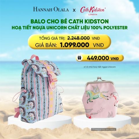  DEAL 2. BALO CHO BÉ CATH KIDSTON HOẠ TIẾT NGỰA UNICORN CHẤT LIỆU 100% POLYESTER 