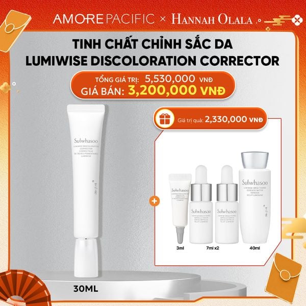  DEAL 11: TINH CHẤT CHỈNH SẮC DA LUMIWISE BRIGHTENING DISCOLORATION CORRECTOR 30ML 