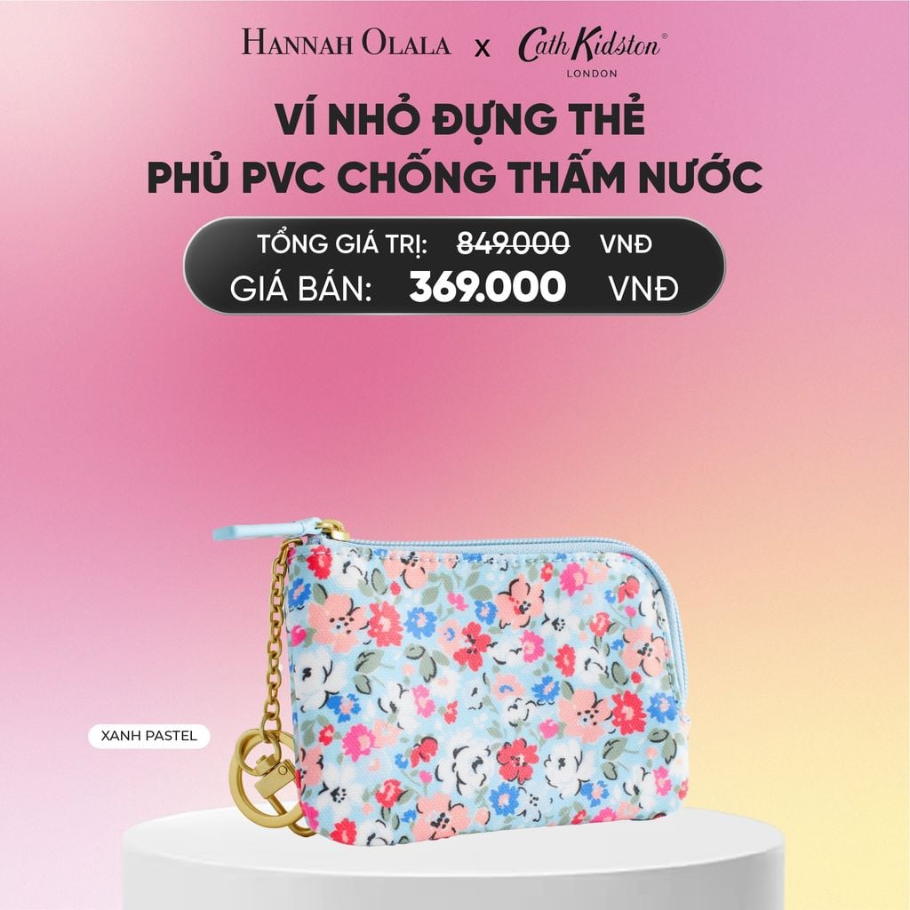  VÍ NHỎ ĐỰNG THẺ PHỦ PVC CHỐNG THẤM NƯỚC_A1960 