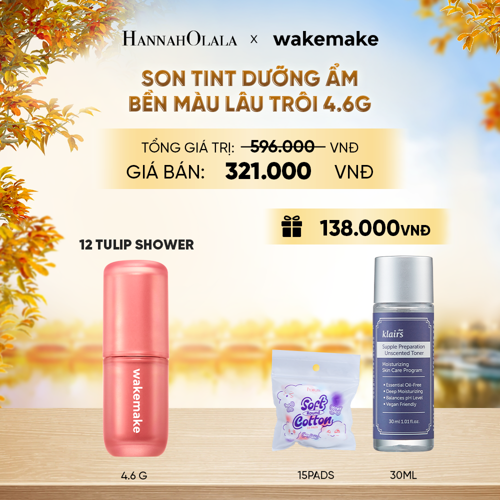  SON TINT WAKEMAKE WATER BLURRING LAYER TINT DƯỠNG ẨM, BỀN MÀU LÂU TRÔI. - E537 
