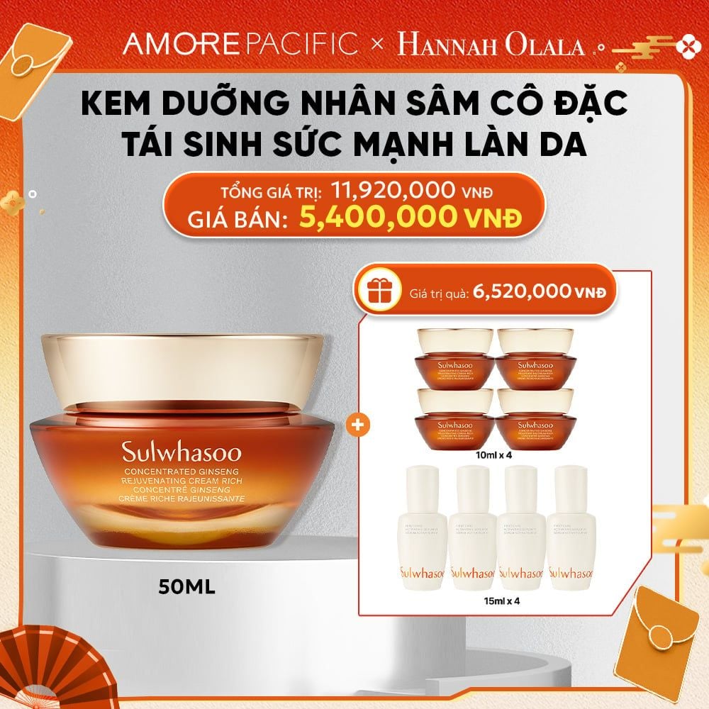  D64_DEAL 3A: KEM DƯỠNG NHÂN SÂM CÔ ĐẶC CONCENTRATED GINSENG REJUVENATING CREAM 50ML 