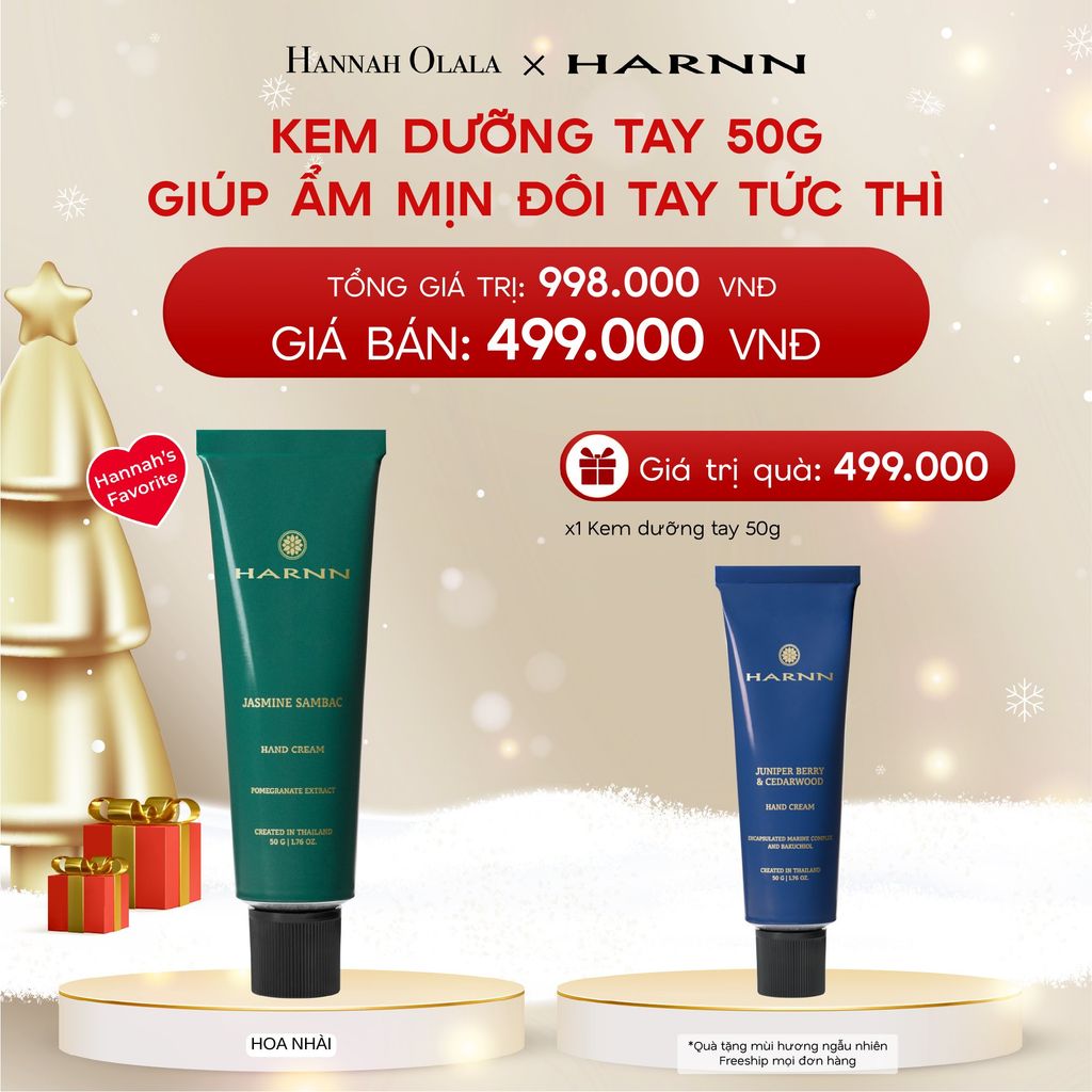  A1117_DEAL 2: [MUA 1 TẶNG 1] KEM DƯỠNG TAY HARNN 50G GIÚP ẨM MỊN ĐÔI TAY TỨC THÌ 