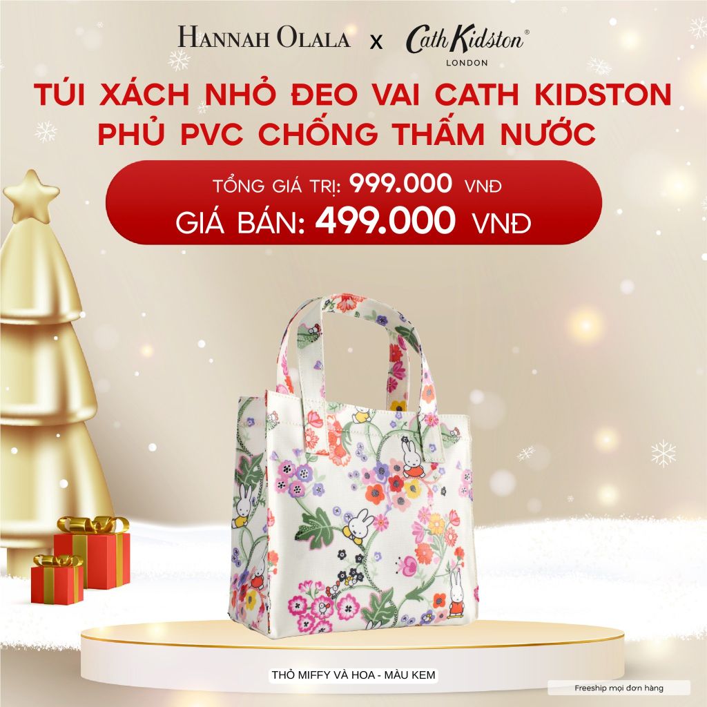  A441_DEAL 2: TÚI XÁCH NHỎ ĐEO VAI CATH KIDSTON PHỦ PVC CHỐNG THẤM NƯỚC 