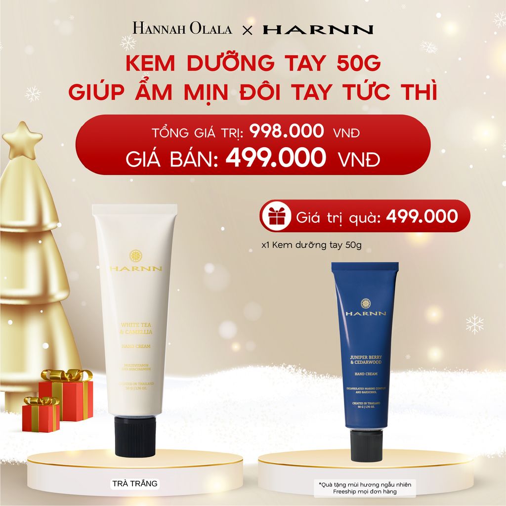  A1117_DEAL 2: [MUA 1 TẶNG 1] KEM DƯỠNG TAY HARNN 50G GIÚP ẨM MỊN ĐÔI TAY TỨC THÌ 