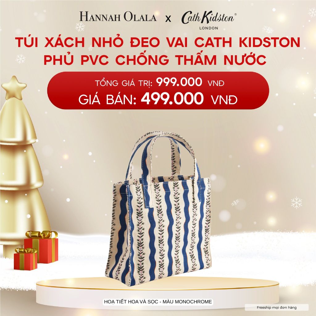  A441_DEAL 2: TÚI XÁCH NHỎ ĐEO VAI CATH KIDSTON PHỦ PVC CHỐNG THẤM NƯỚC 