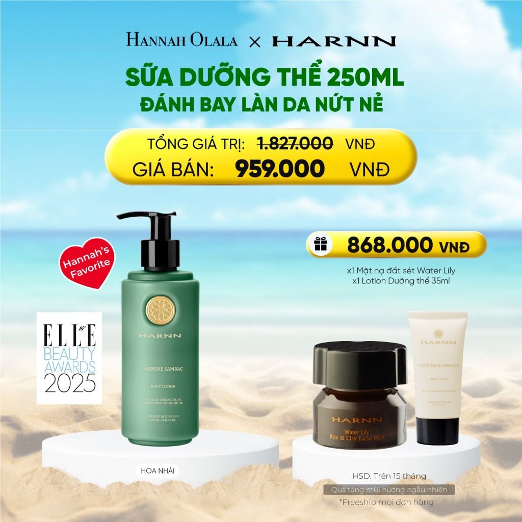  SỮA DƯỠNG THỂ BODY LOTION HARNN 250ML ĐÁNH BAY LÀN DA NỨT NẺ 