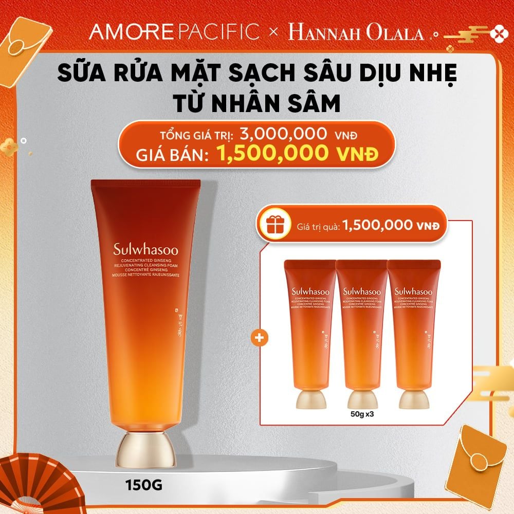  D84_DEAL 8: SỮA RỬA MẶT SẠCH SÂU DỊU NHẸ TỪ NHÂN SÂM 150G (MỚI) 