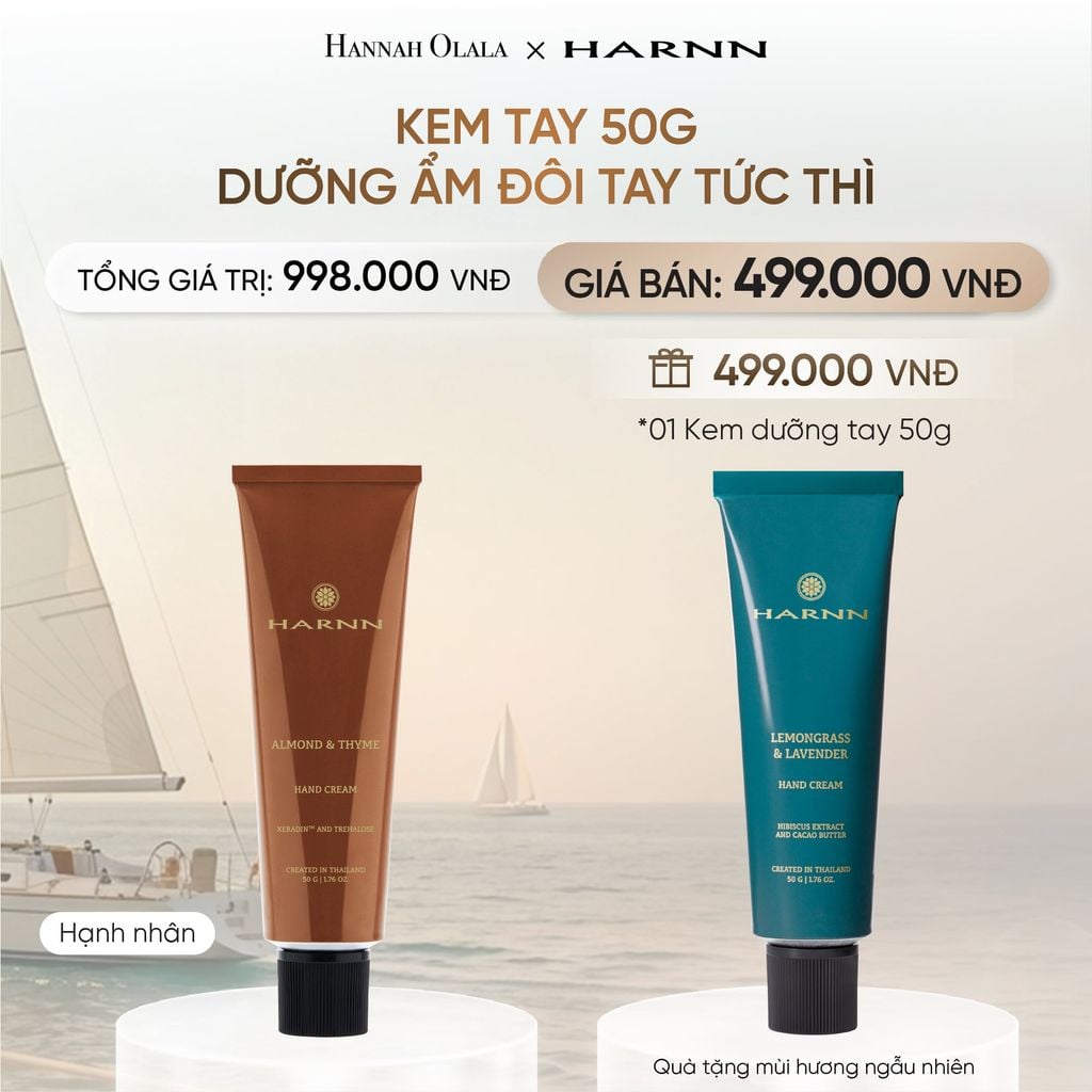  [MUA 1 TẶNG 1] KEM TAY HARNN 50G DƯỠNG ẨM ĐÔI TAY TỨC THÌ _ DEAL 2 