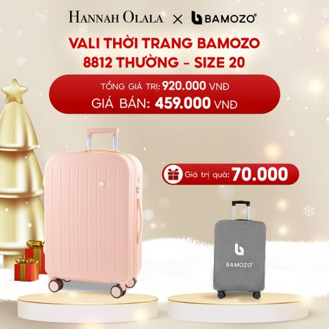  DEAL 6: VALI BAMOZO 8812 BẢN THƯỜNG (TẶNG BỌC VALI) 