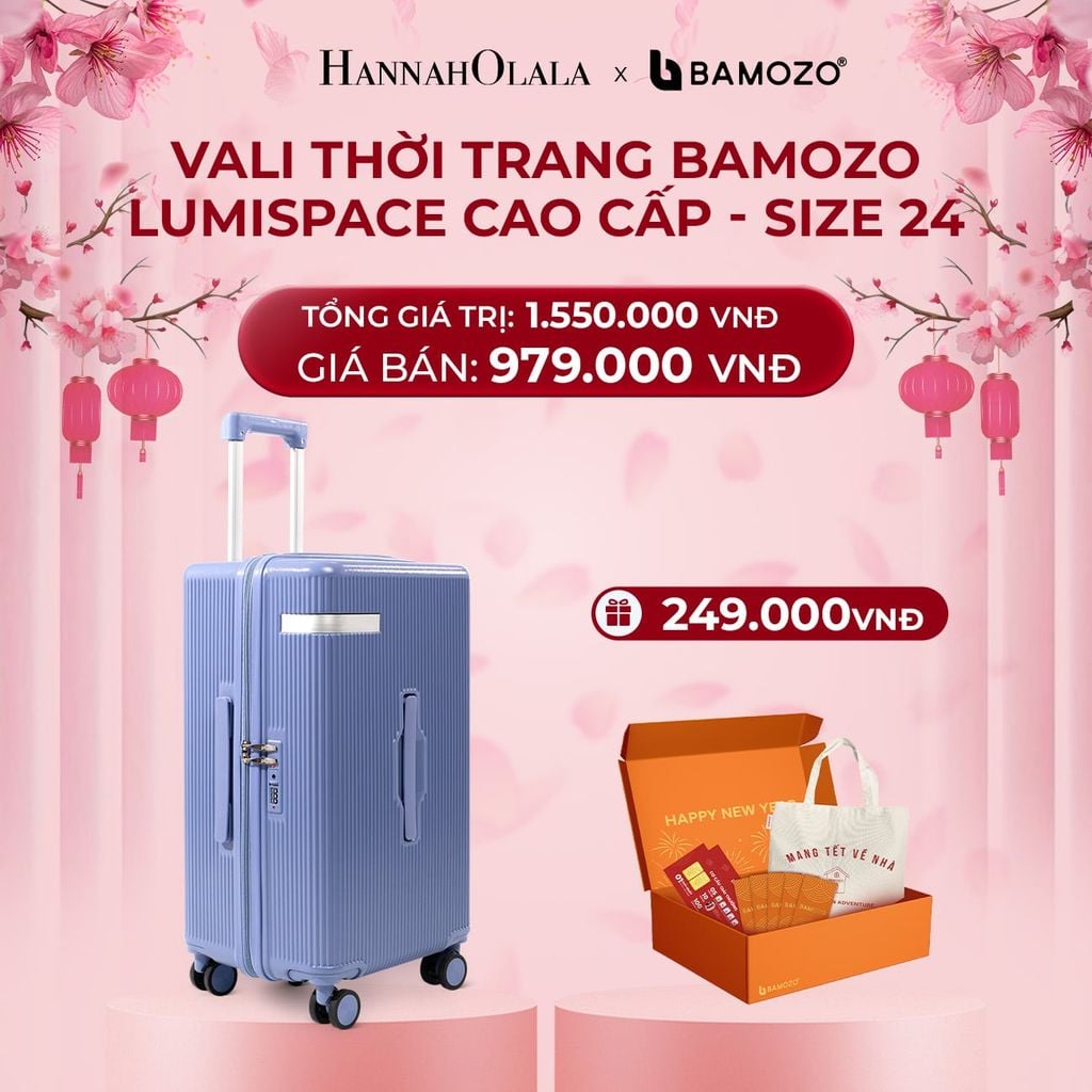 DEAL 1: VALI BAMOZO LUMISPACE CAO CẤP (TẶNG BỘ QUÀ TẾT GỒM LÌ XÌ TẾT, THIỆP TẾT, TÚI TOTE) 