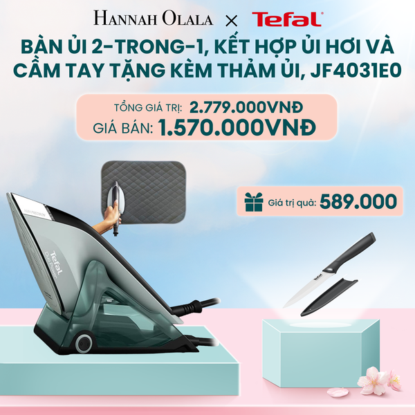  DEAL 2: BÀN ỦI 2-TRONG-1, KẾT HỢP ỦI HƠI VÀ CẦM TAY TẶNG KÈM THẢM ỦI, JF4031E0 