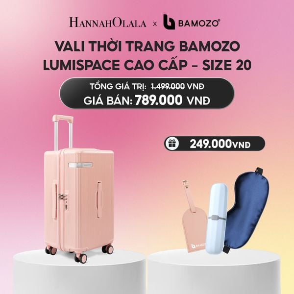  VALI BAMOZO LUMISPACE CAO CẤP (TẶNG TAG VALI DA, HỘP ĐỰNG BÀN CHẢI, BỊT MẮT LỤA SATIN)_A2183 