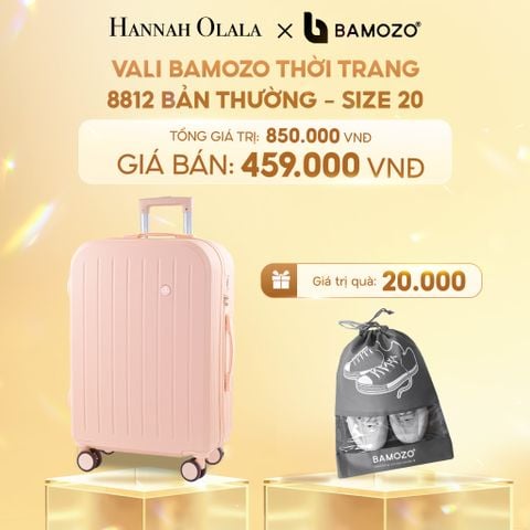  C278_DEAL 4: VALI BAMOZO 8812 BẢN THƯỜNG (TẶNG 2 TÚI ĐỰNG GIÀY) 