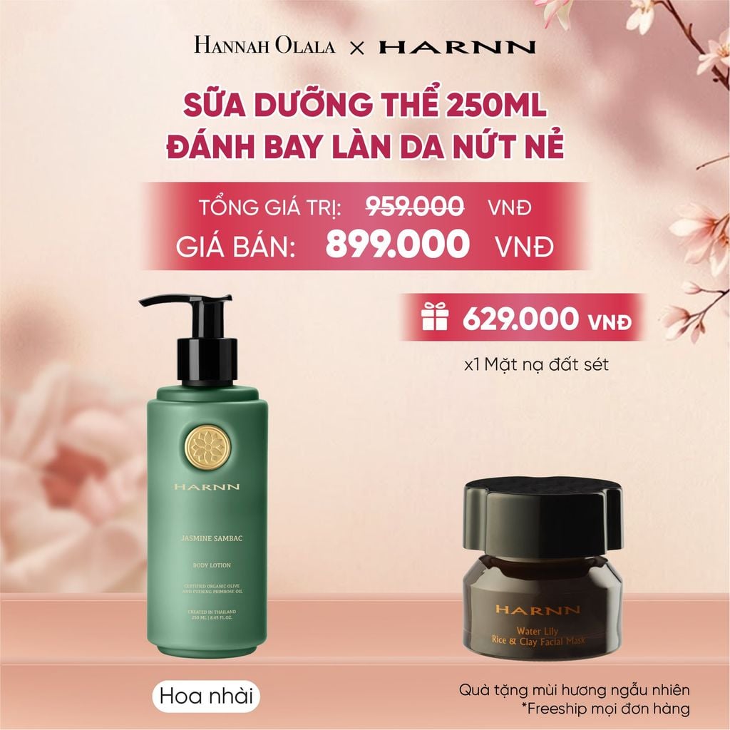  SỮA DƯỠNG THỂ BODY LOTION HARNN 250ML ĐÁNH BAY LÀN DA NỨT NẺ - A1403 