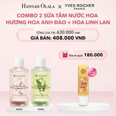  E832_DEAL 2: COMBO 2 SỮA TẮM NƯỚC HOA HƯƠNG HOA ANH ĐÀO + HOA LINH LAN 