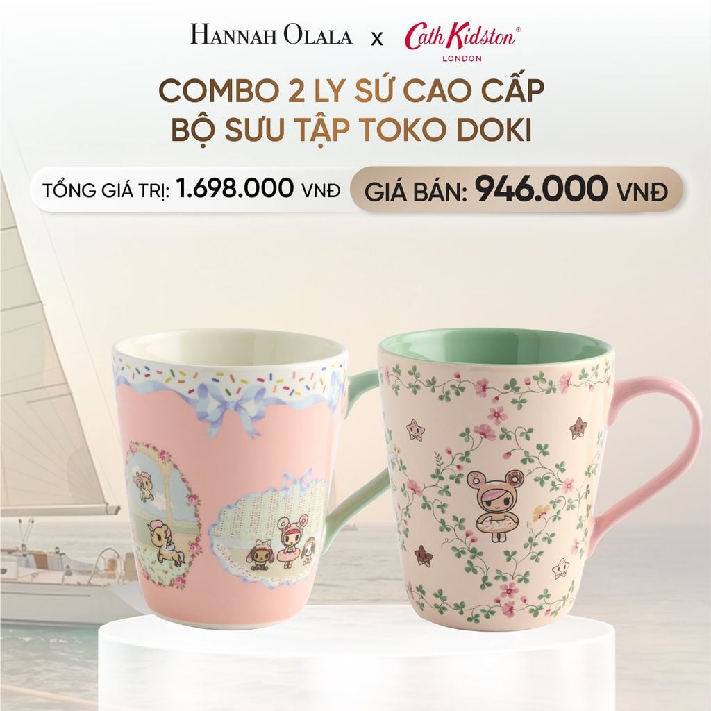  COMBO 2 LY SỨ CAO CẤP CATH KIDSTON BỘ SƯU TẬP TOKO DOKI _ DEAL 2 
