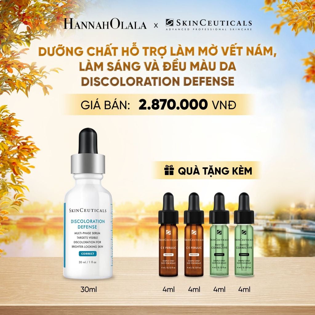  DƯỠNG CHẤT HỖ TRỢ LÀM MỜ VẾT NÁM, LÀM SÁNG VÀ ĐỀU MÀU DA SKIN CEUTICALS DISCOLORATION DEFENSE 30ML - E618 
