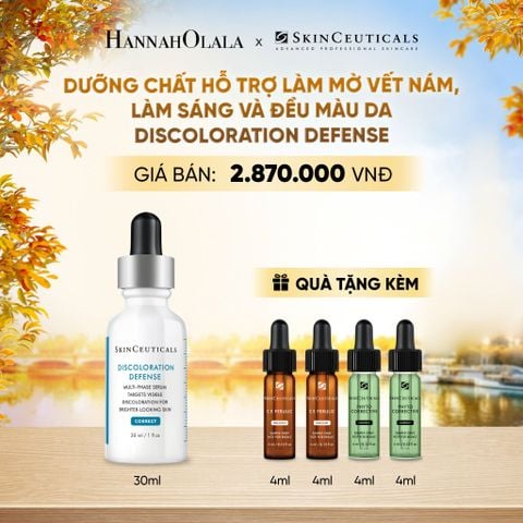  DƯỠNG CHẤT HỖ TRỢ LÀM MỜ VẾT NÁM, LÀM SÁNG VÀ ĐỀU MÀU DA SKIN CEUTICALS DISCOLORATION DEFENSE 30ML - E618 