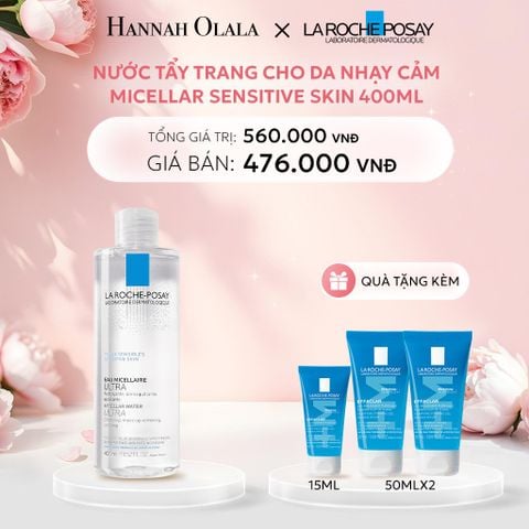  E122: DEAL 2 NƯỚC TẨY TRANG CHO DA NHẠY CẢM MICELLAR SENSITIVE SKIN 400ML 