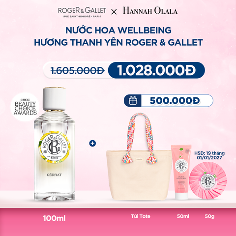  M46_DEAL 2: NƯỚC HOA WELLBEING ROGER&GALLET 100ML 