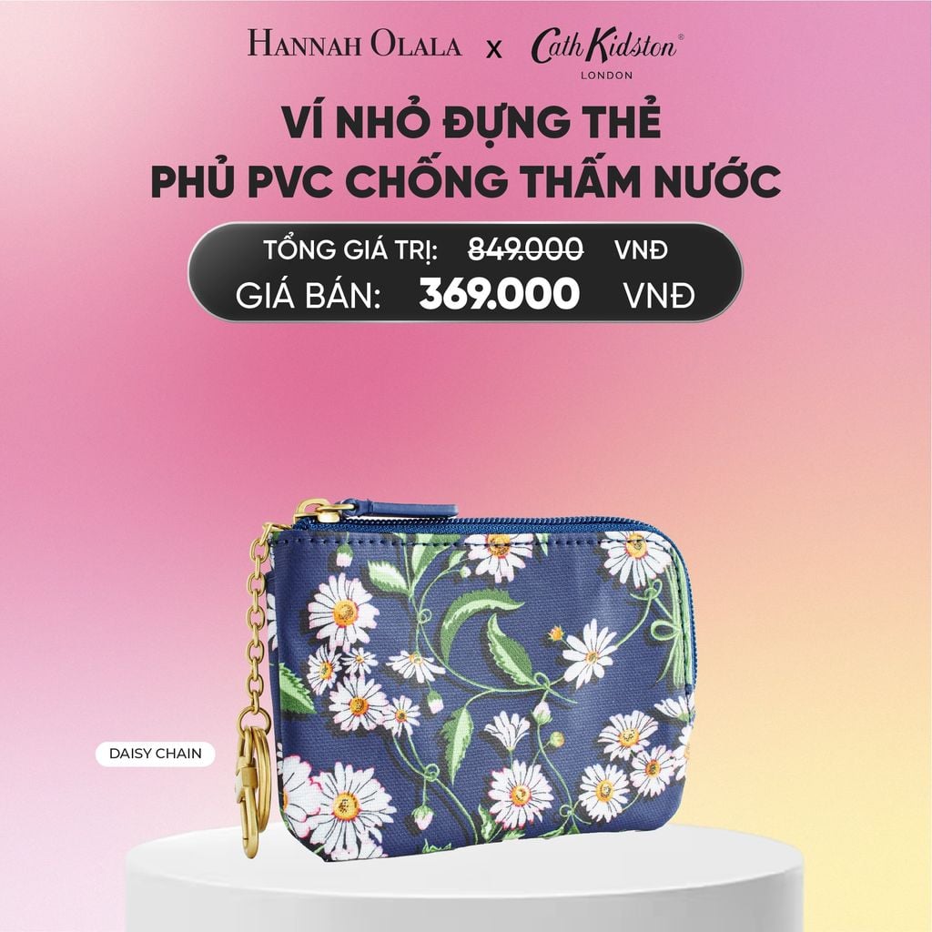  VÍ NHỎ ĐỰNG THẺ PHỦ PVC CHỐNG THẤM NƯỚC_A1960 