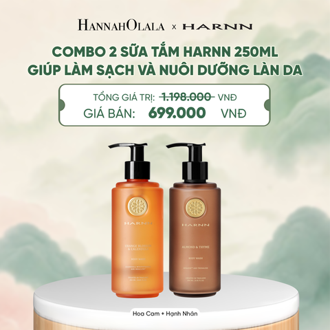  COMBO 2 SỮA TẮM HARNN 250ML GIÚP LÀM SẠCH VÀ NUÔI DƯỠNG LÀN DA - A4053 