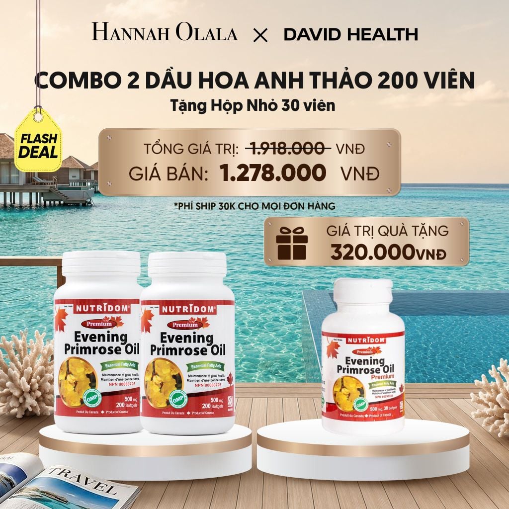  MUA 2 HỘP DẦU HOA ANH THẢO CHIỀU (200 VIÊN) - TẶNG 1 HỘP DẦU HOA ANH THẢO (30 VIÊN) - FLASH DEAL 