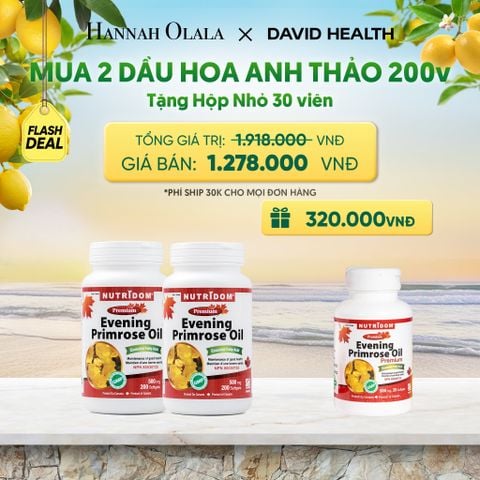  [FLASH DEAL] MUA 2 HỘP DẦU HOA ANH THẢO CHIỀU (200 VIÊN) - TẶNG 1 HỘP DẦU HOA ANH THẢO (30 VIÊN) _ DEAL 1 