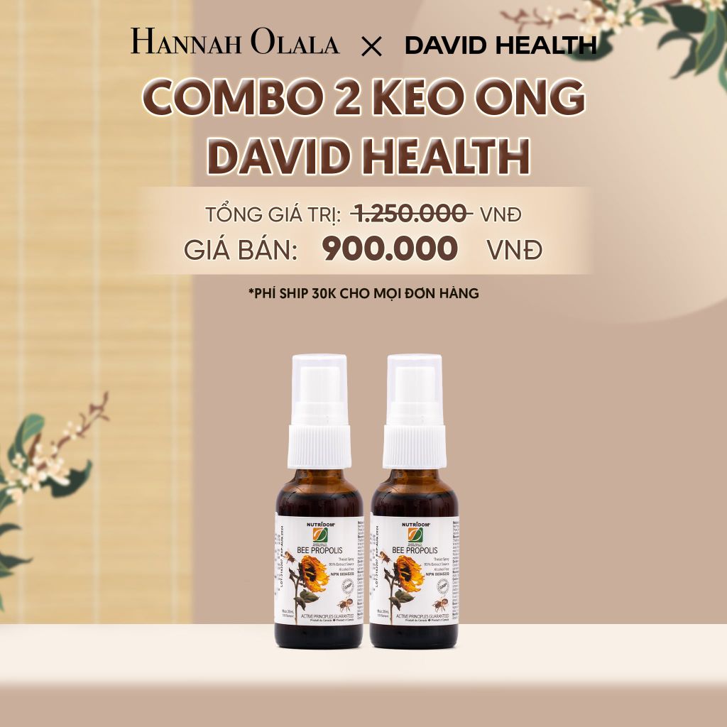  COMBO 2 KEO ONG BEE PROPOLIS 30ML DAVID HEALTH - A515 